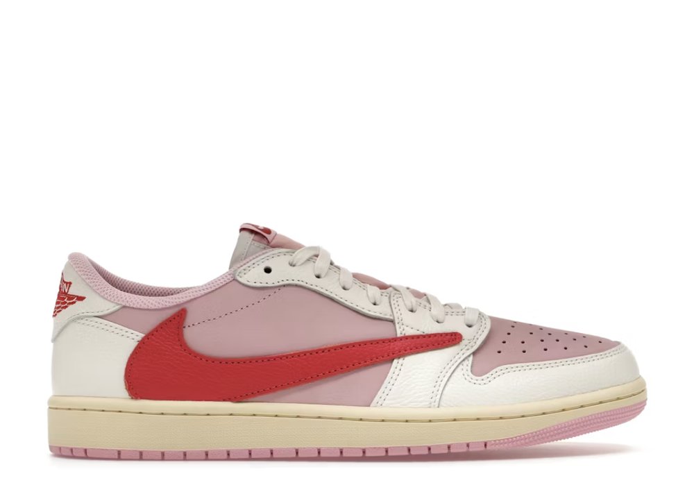 Air Jordan 1 Retro Low OG SP Travis Scott Sail Tropical Pink